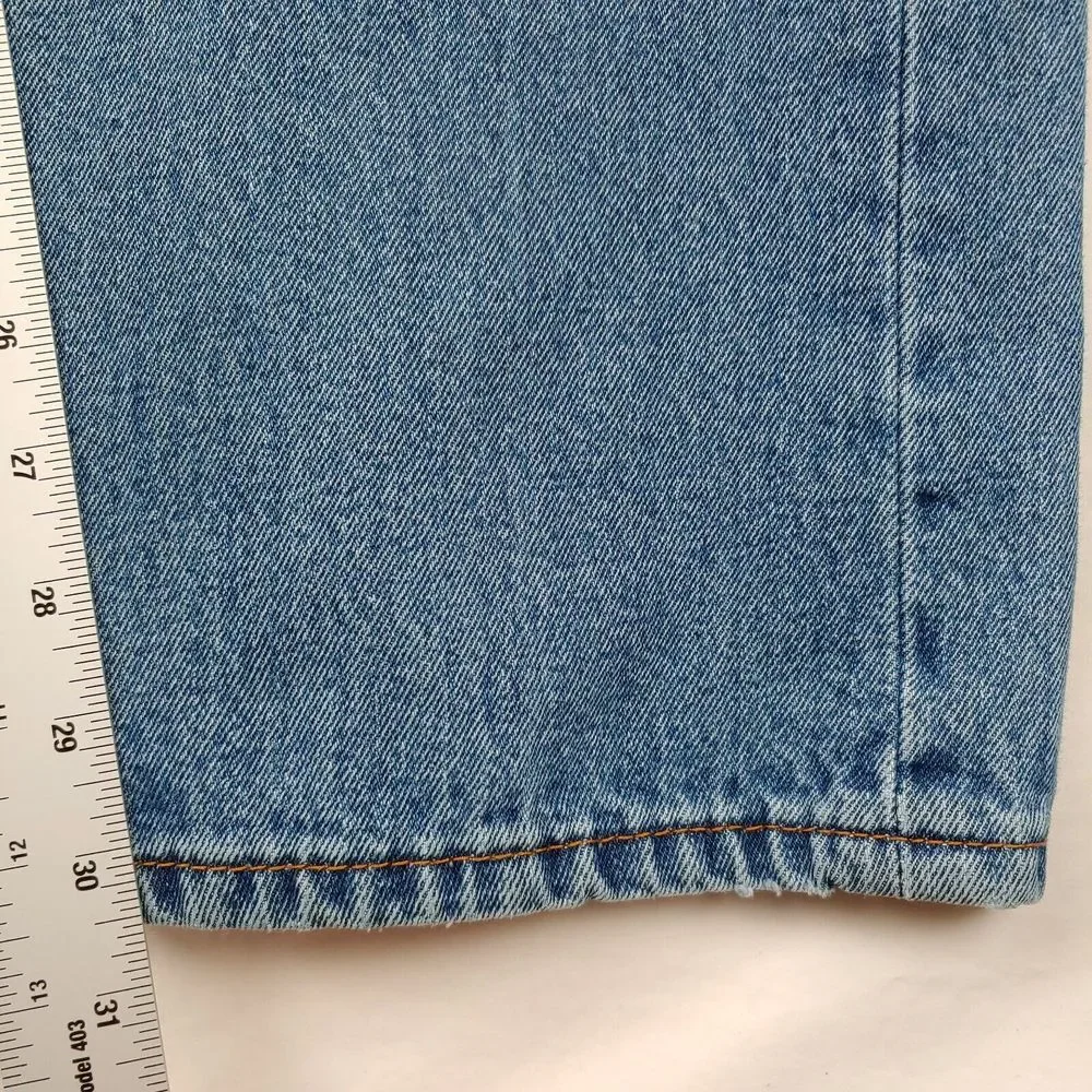 Levis 505 Jeans Mens 37x30.5 (Tagged 38x32) Blue Regular‎ Fit Straight Leg Denim
